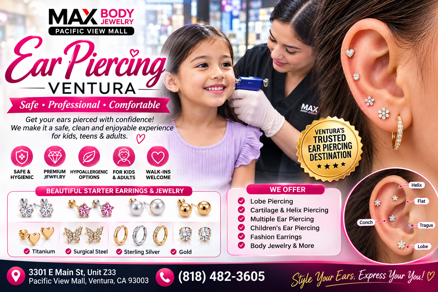 Ear Piercing Ventura